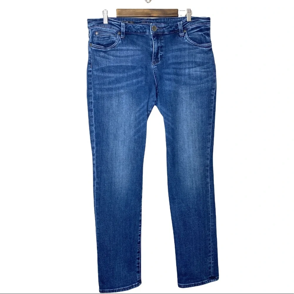 KUT from the Kloth Size 14 Boyfriend Jeans medium wash denim